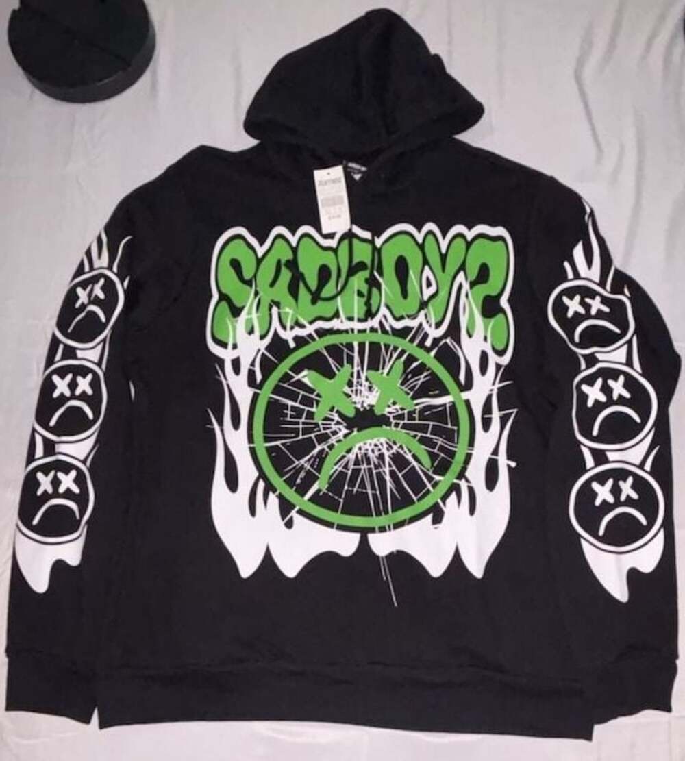 Sad Boyz Web Pullover Hoodie Black
